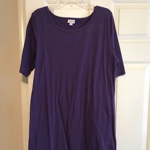 NWOT SOLID purple Julia LuLaRoe dress